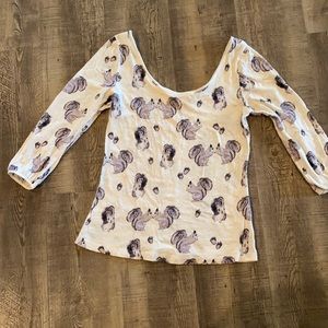 Postmark Anthropology Squirrel shirt